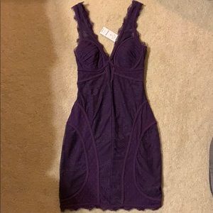 Bebe purple lace dress